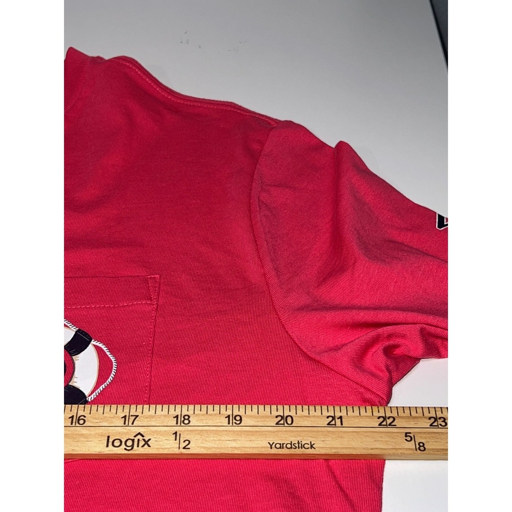 Vineyard Vines Long Sleeve Pocket Tee Mens M Pink K-9 Rescue Dog Graphic - Picture 7 of 11